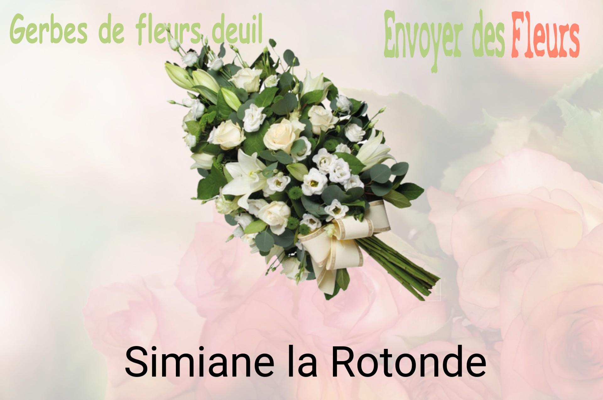 Gerbe de fleurs de deuil livrée à Simiane-la-Rotonde